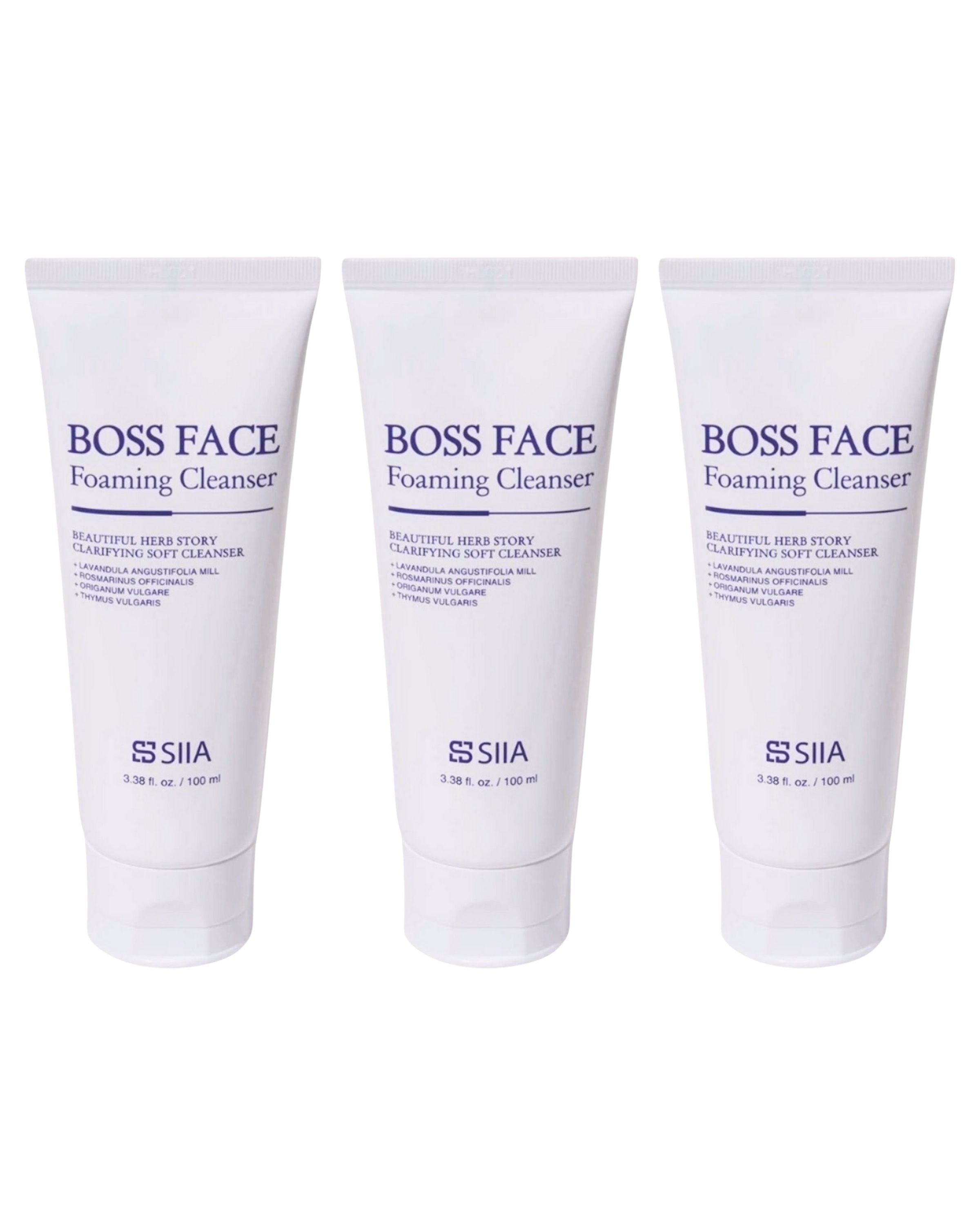 3-Pc. Boss Face Foaming Cleanser – Siia Cosmetics