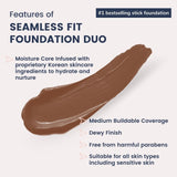 Seamless Fit Foundation Duo SW 05 BROWN SUGAR - Siia Cosmetics