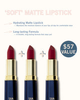 3-Pc. Matte Lip Trio Set M179 Sangria