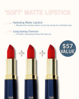 3-Pc. Matte Lip Trio Set M255 Forbidden Orange