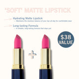 2-Pc. Matte Lip Twin Set M342 Merry Pink - Siia Cosmetics
