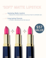 3-Pc. Matte Lip Trio Set M342 Merry Pink