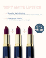 3-Pc. Matte Lip Trio Set M361 Deep Orchid
