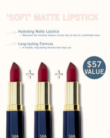 3-Pc. Matte Lip Trio Set M369 Audacious Pink