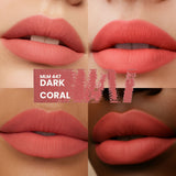 2-Pc. Matte Lip Twin Set M447 Dark Coral - Siia Cosmetics