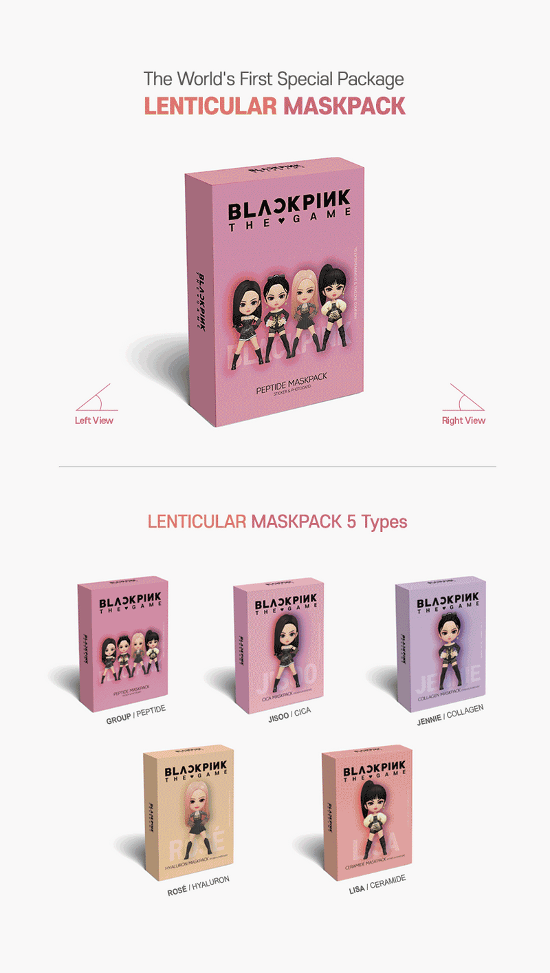 "BLACKPINK THE GAME" MASKPACK SET - LISA (CERAMIDE)