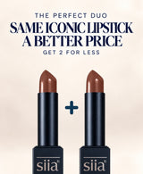 2-Pc. Creamy Fix Lipstick - O 676 SILENT BROWN