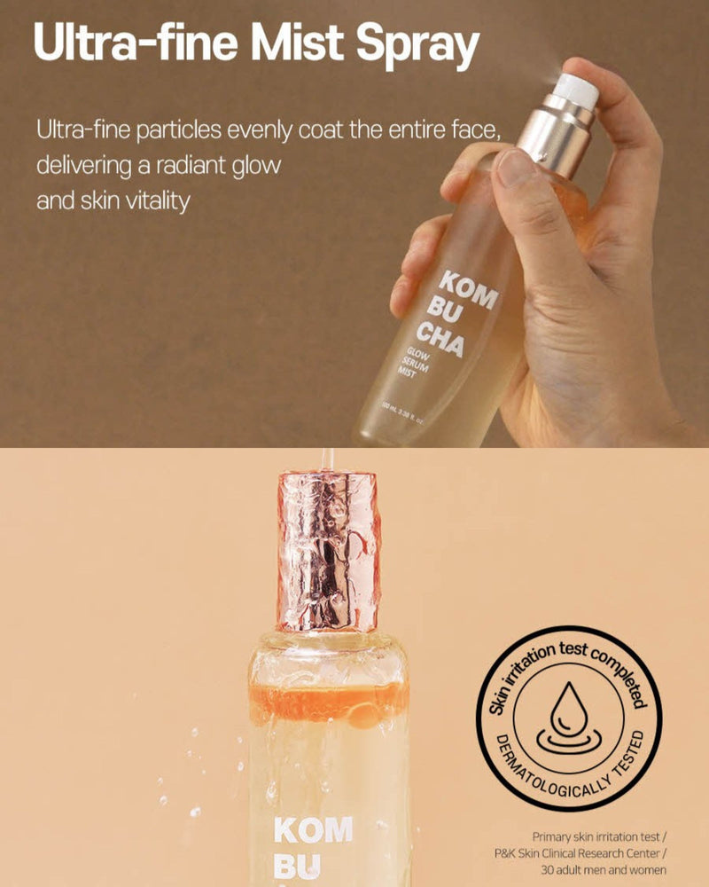 KOMBUCHA GLOW SERUM MIST (100ml) - Siia Cosmetics