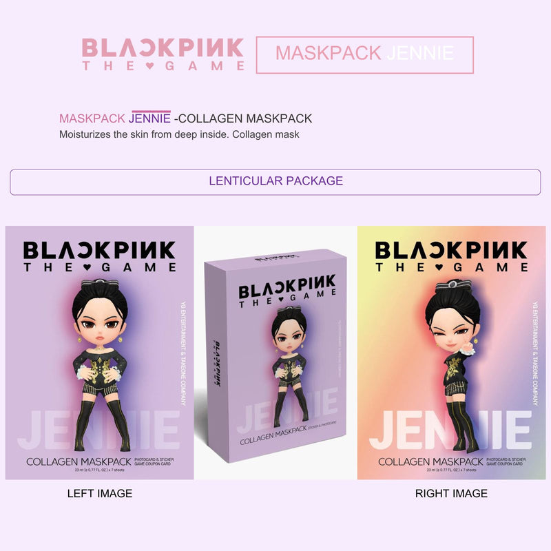 "BLACKPINK THE GAME" MASKPACK SET - JENNIE (COLLAGEN)