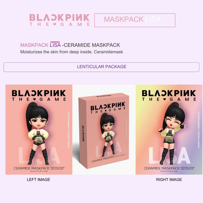"BLACKPINK THE GAME" MASKPACK SET - LISA (CERAMIDE) - Siia Cosmetics