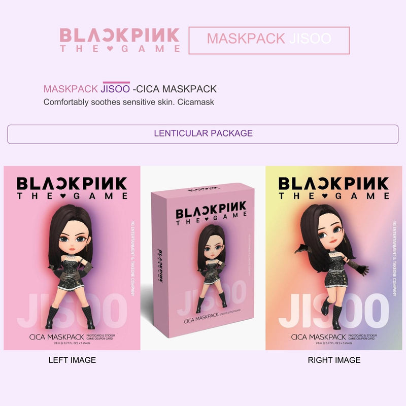 "BLACKPINK THE GAME" MASKPACK SET - JISOO (CICA) - Siia Cosmetics