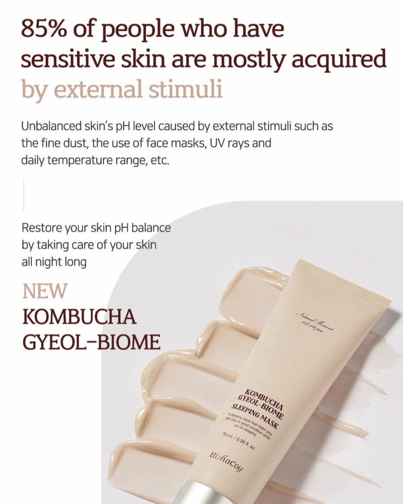 KOMBUCHA GYEOL-BIOME SLEEPING MASK (70ml) - Siia Cosmetics
