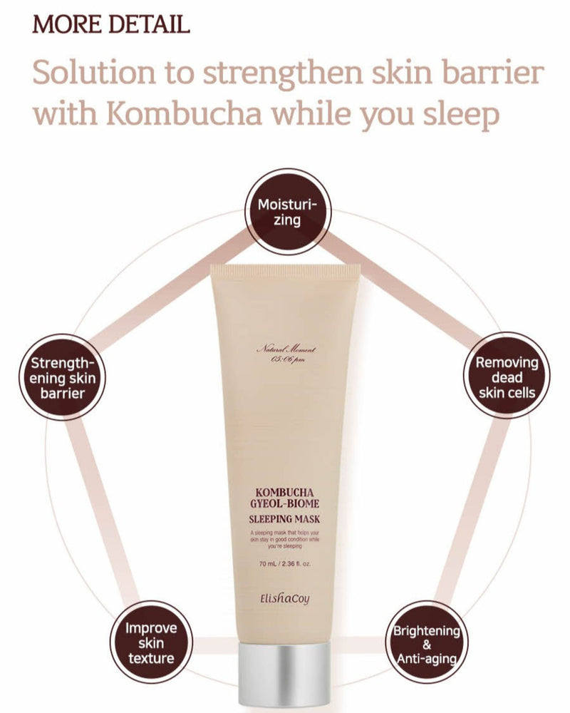 KOMBUCHA GYEOL-BIOME SLEEPING MASK (70ml) - Siia Cosmetics