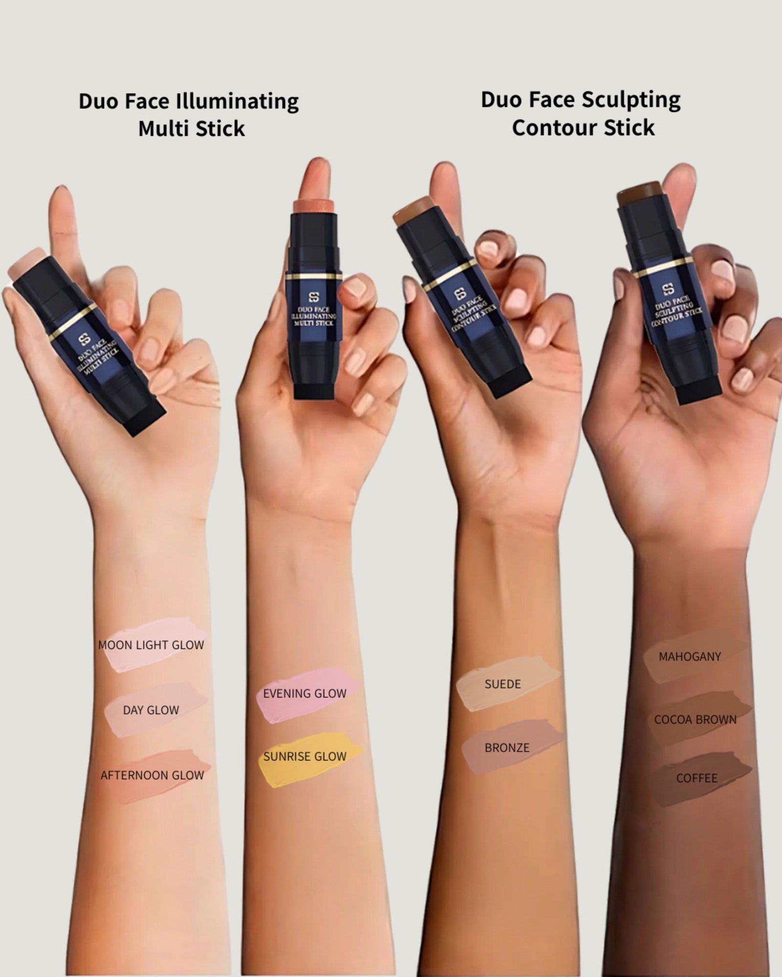 Siia Cosmetics | Duo Face Illuminating Multi Stick in Afternoon Glow