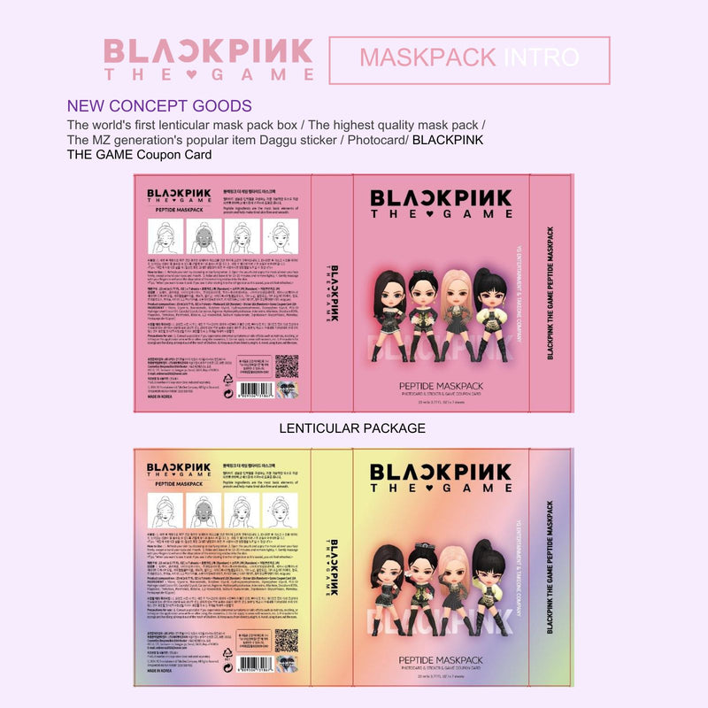 "BLACKPINK THE GAME" MASKPACK SET - GROUP (PEPTIDE) - Siia Cosmetics