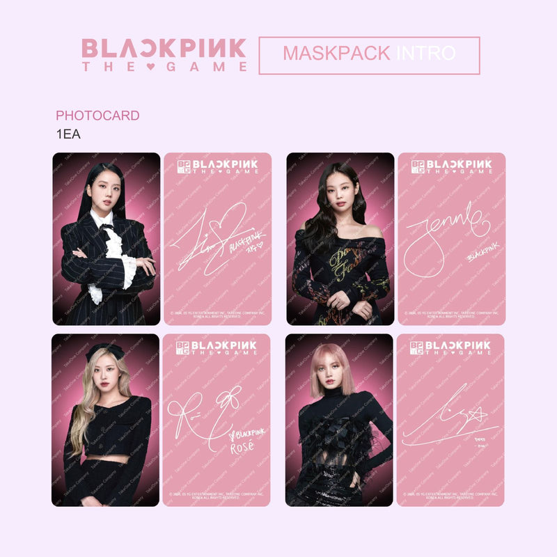 "BLACKPINK THE GAME" MASKPACK SET - GROUP (PEPTIDE) - Siia Cosmetics