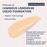 Luminous Longwear Liquid Foundation C 102 MILK TEA