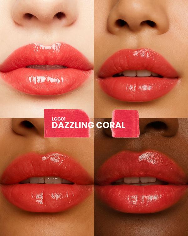 Change Agent Shine Lip Gloss G 01 DAZZLING CORAL - Siia Cosmetics