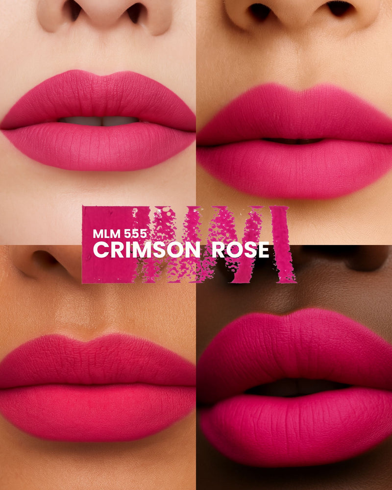 Change Agent Matte Lipstick M 555 CRIMSON ROSE - Siia Cosmetics