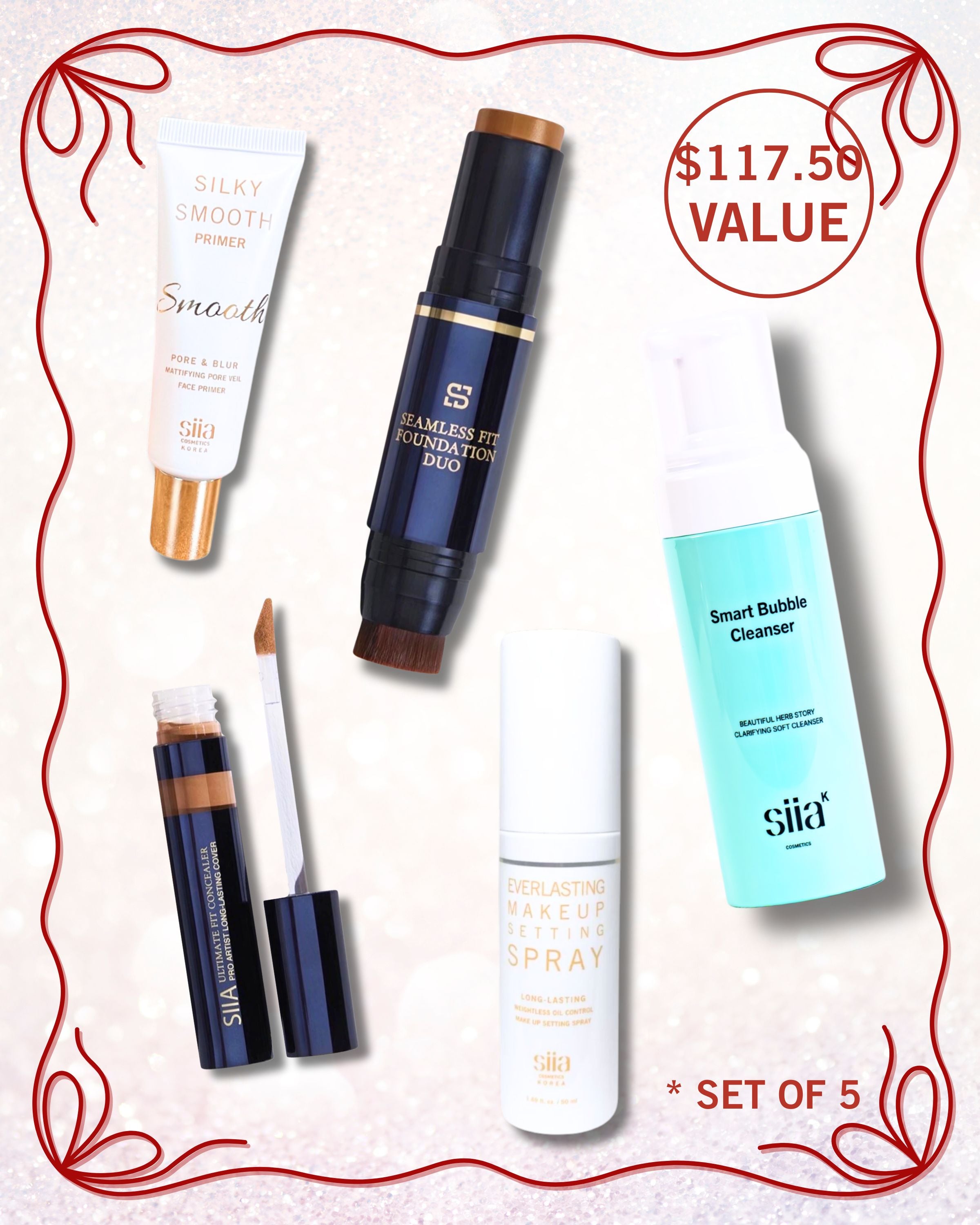 5-Pc. Perfect Base Collection C304 – Siia Cosmetics