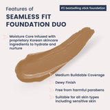 Seamless Fit Foundation Duo SW 04 WARM HONEY
