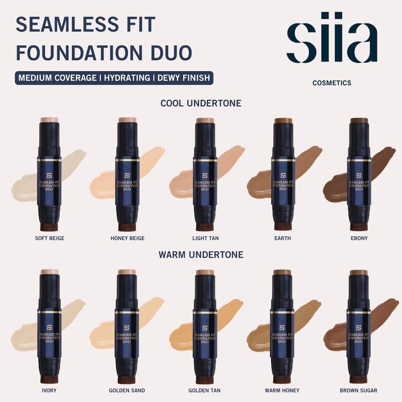 Seamless Fit Foundation Duo SW 04 WARM HONEY