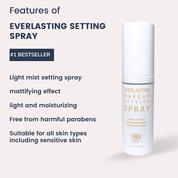 Everlasting Makeup Setting Spray (Fixer) - Siia Cosmetics