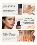 Luminous Longwear Liquid Foundation C 102 MILK TEA - Siia Cosmetics