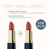 2-Pc. Matte Lip Twin Set M447 Dark Coral - Siia Cosmetics