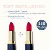 2-Pc. Matte Lip Twin Set M555 Crimson Rose - Siia Cosmetics