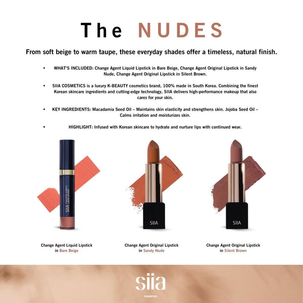 3-Pc. The Nudes Set