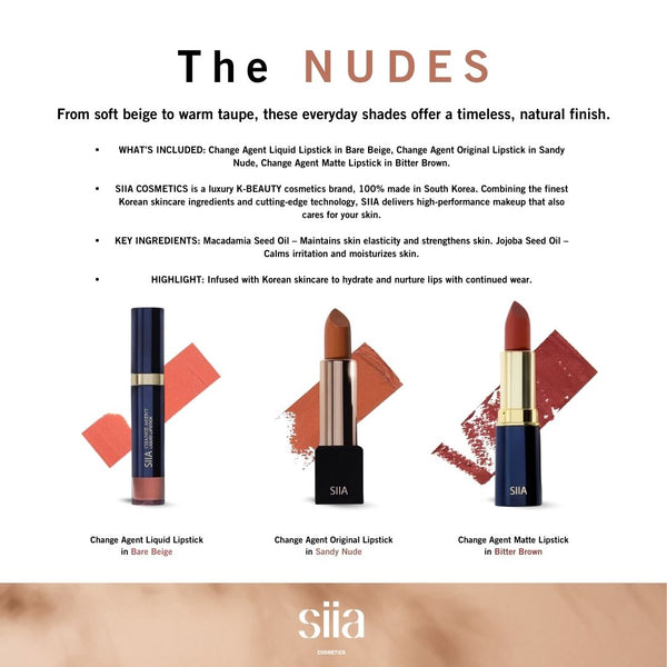 3-Pc. The Nudes Set
