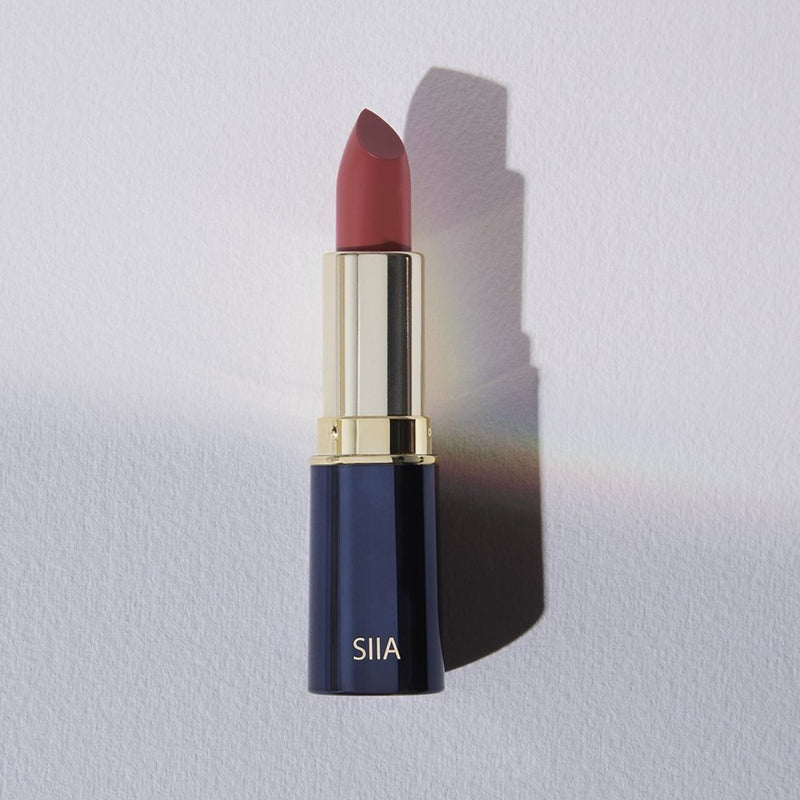 Siia Cosmetics Lipstick, Matte Lipstick in Bitter Brown