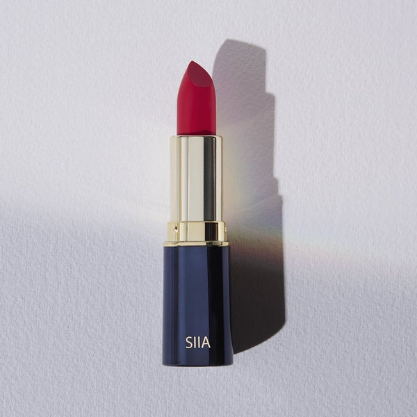 Siia Cosmetics Lipstick, Matte Lipstick in Crimson Rose