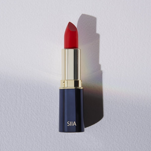 Siia Cosmetics Lipstick, Matte Lipstick in Forbidden Orange