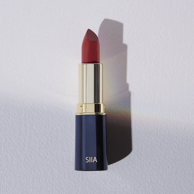 Siia Cosmetics Lipstick, Matte Lipstick in Merlot Red